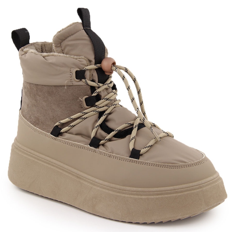 Naisten lumikengät alustalla, beige Potocki 72302