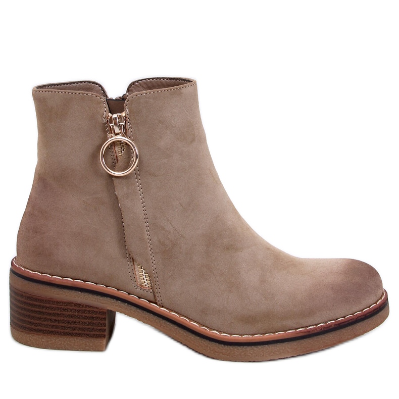 Levere Khaki nubukki matalakorkoiset nilkkurit beige