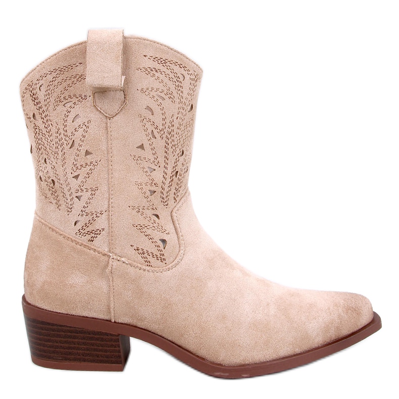 Austen Beige harjakattoiset cowboysaappaat