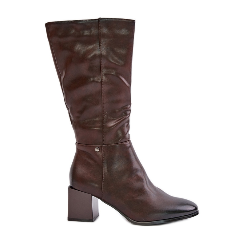 Jezzi Eristetty keskipohkeen Eco-nahkakorkokengät Ruskeat Ellithira