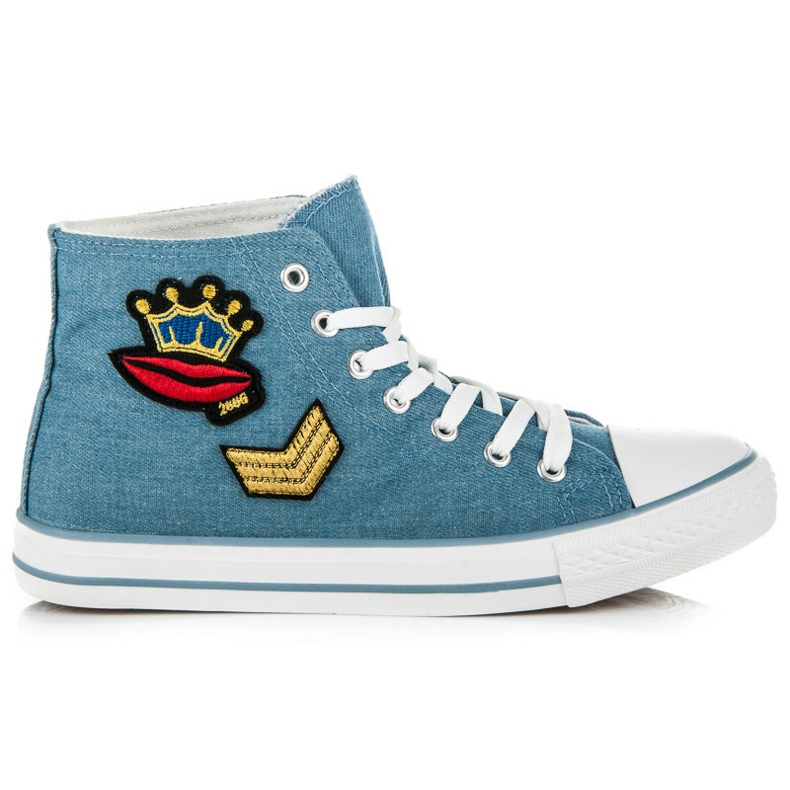 Korkeat tennarit sininen