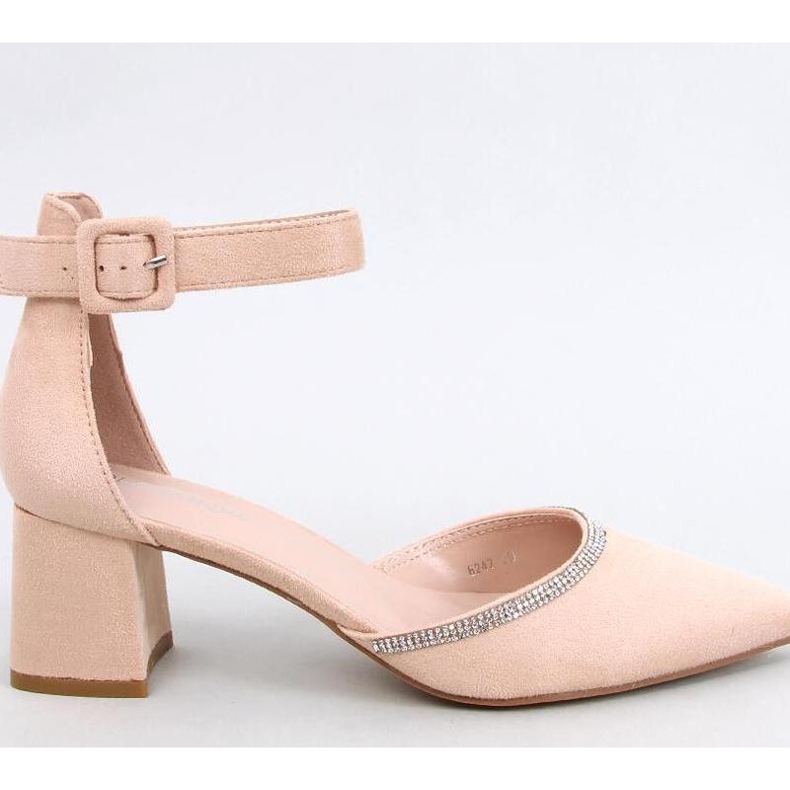 Bardini Nude nilkkaremmikorkoiset pumput - Inello beige