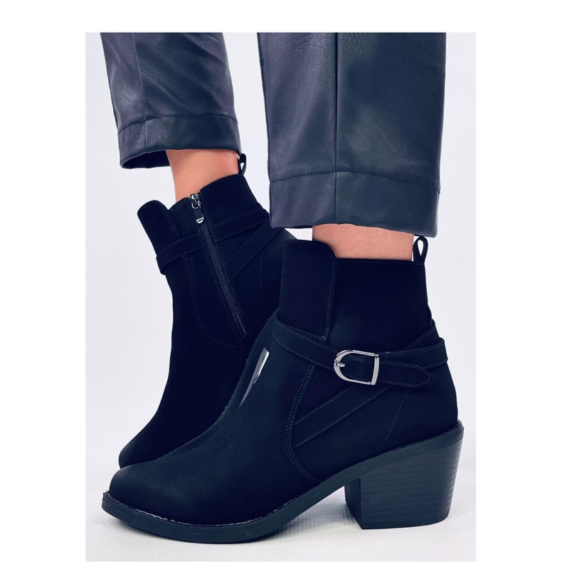 Cunnig Mustat matalakorkoiset cowboysaappaat - Inello