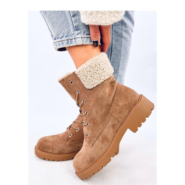 Barkoi Camel nauhalliset nilkkurit - Inello ruskea