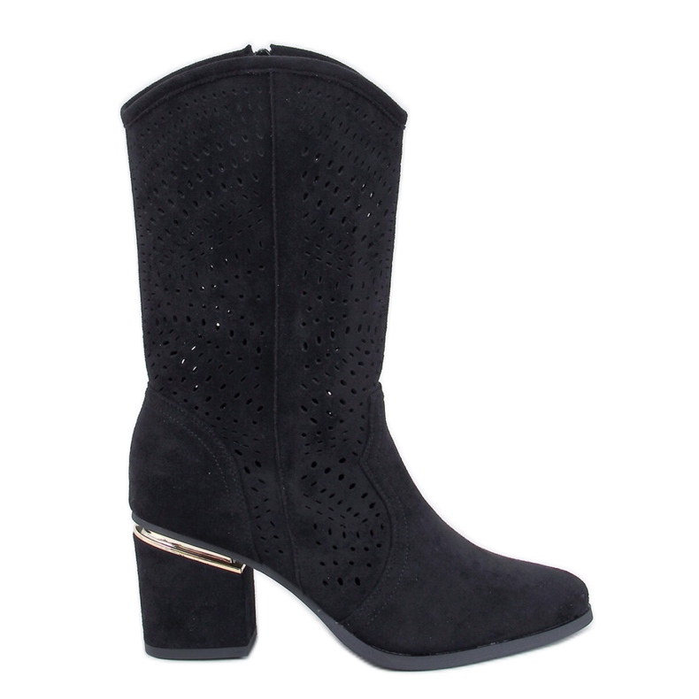 Mustat harjakattoiset korkokengät