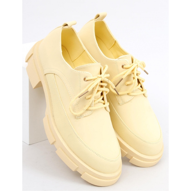 Unna Keltaiset korkeapohjaiset mokasiinit - Inello keltainen