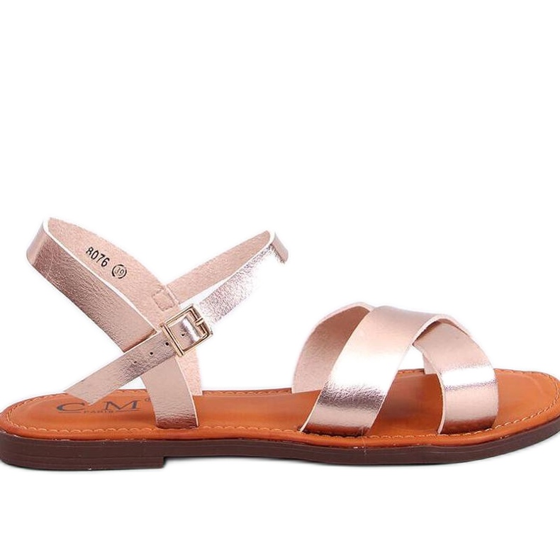 Naisten samppanjasandaalit vaaleanpunainen