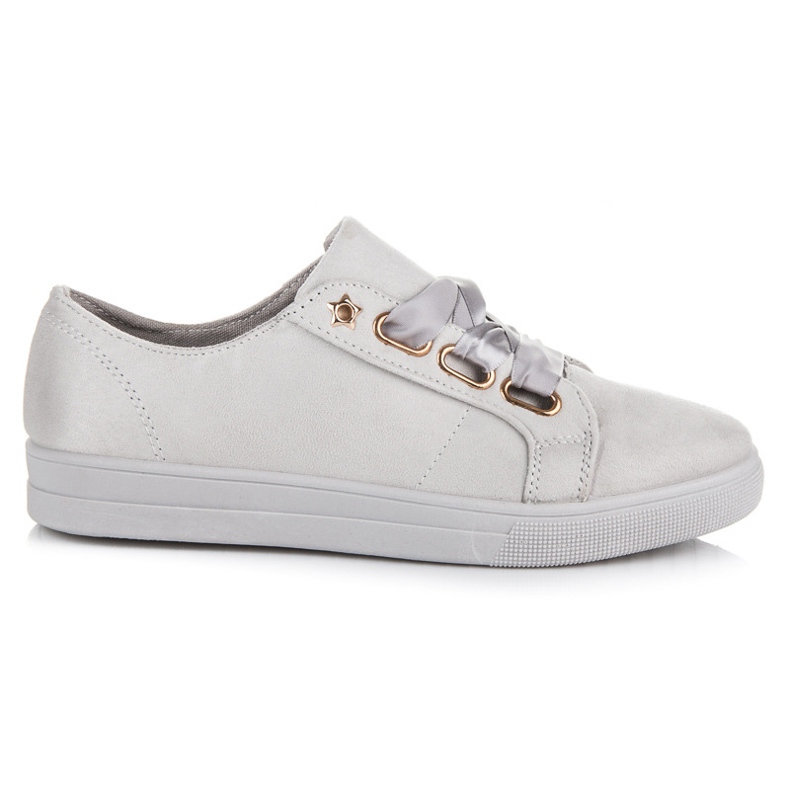 Ideal Shoes Mokkalenkkarit nauhalla harmaa