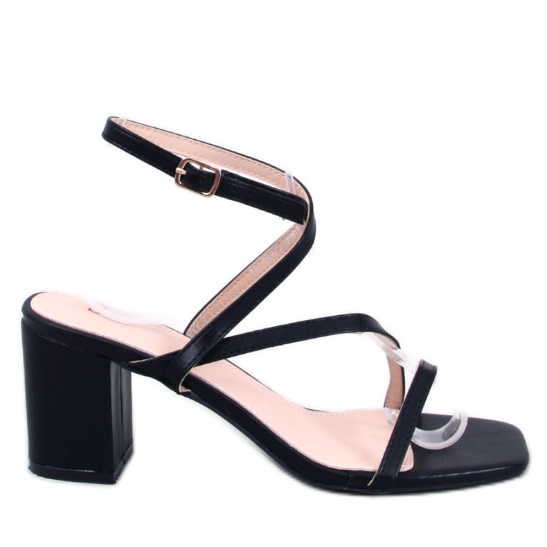 Theresa Mustat korkeakorkoiset sandaalit - Inello