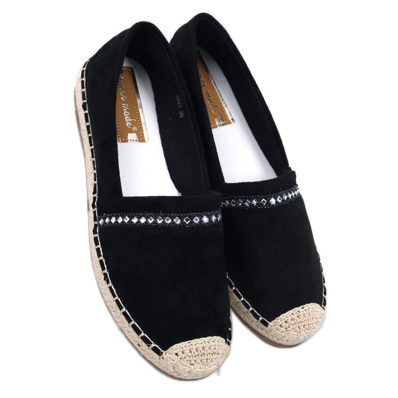 Naisten espadrillit Etance Black - Inello musta