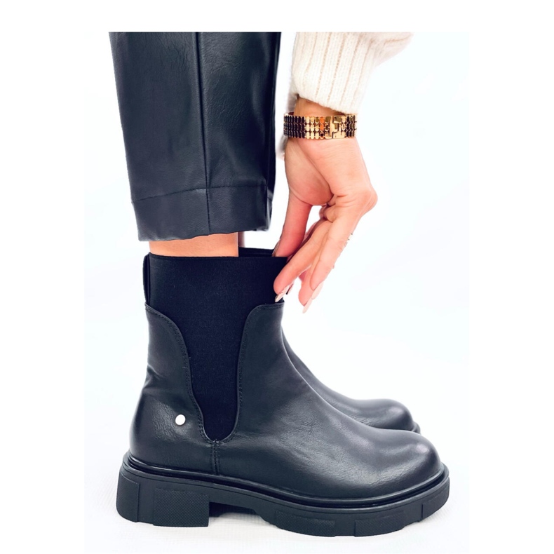 Mead Black naisten Chelsea-saappaat - Inello musta