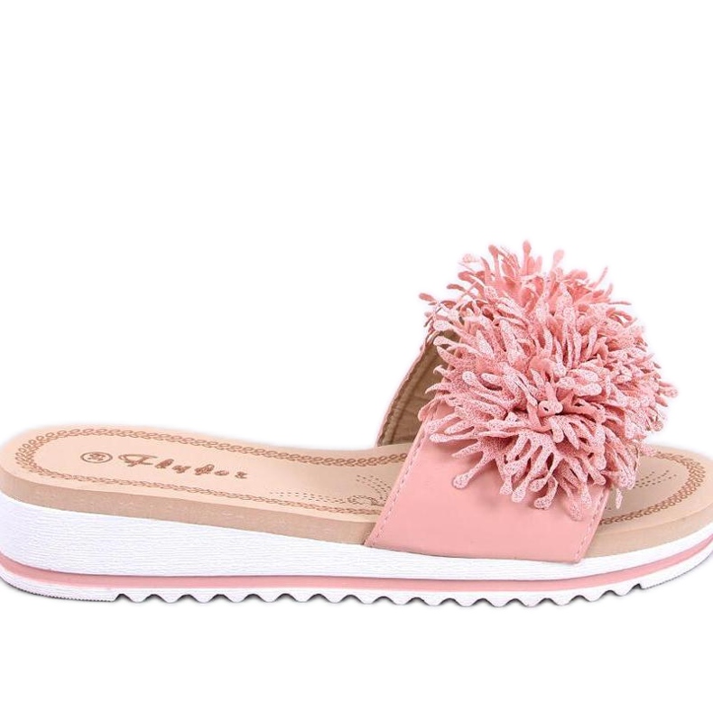 Sandal Wedge muulit kukilla Ragnes Pink - Inello vaaleanpunainen