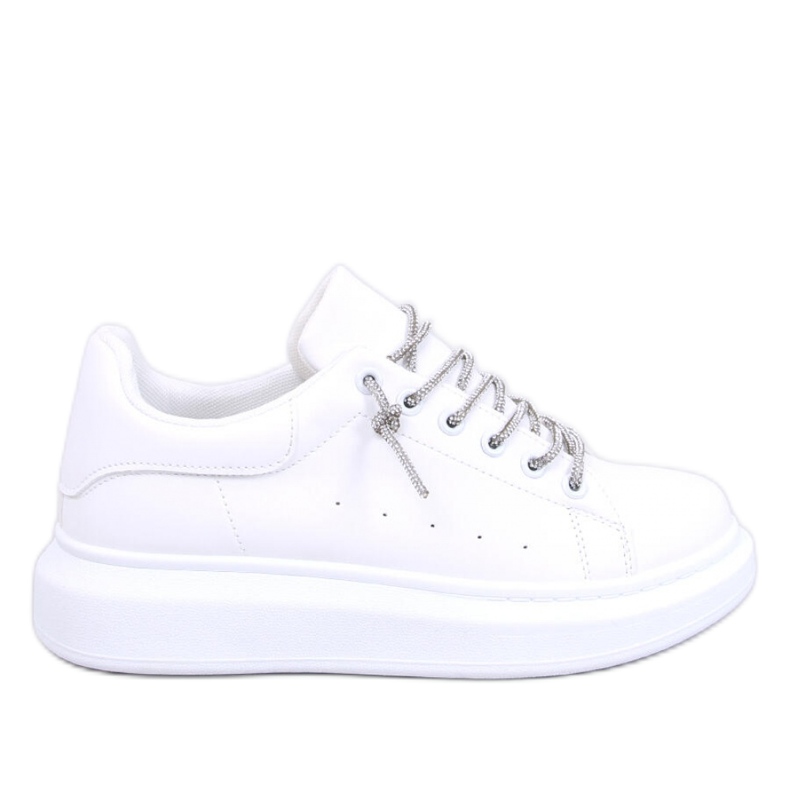 Tennarit kristallinauhoilla Sarja WHITE/HOPEA - Inello valkoinen