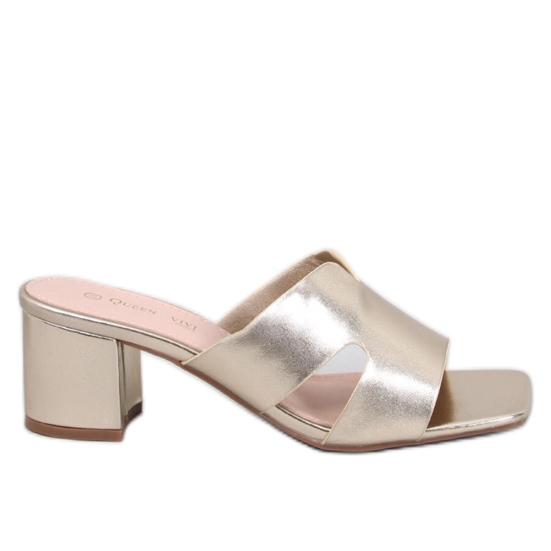 Vallon Gold korkeakorkoiset varvastossandaalit - Inello keltainen