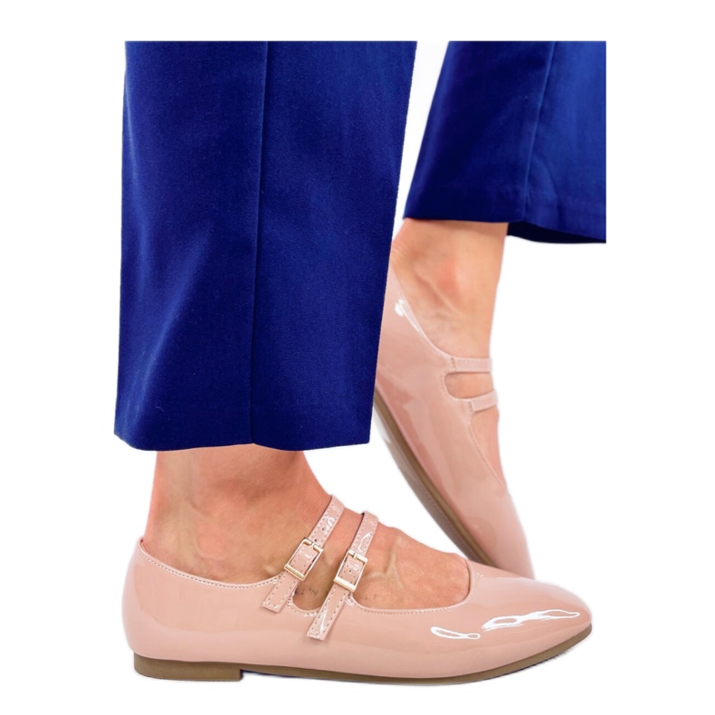 Patentti Mary Jane Liths Nude balettia - Inello vaaleanpunainen