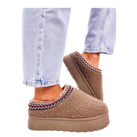 Lamb Khaki lyhyet lumisaappaat lampaannahalla - Inello ruskea