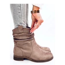 Wonger Khaki klassiset litteät nilkkurit - Inello beige