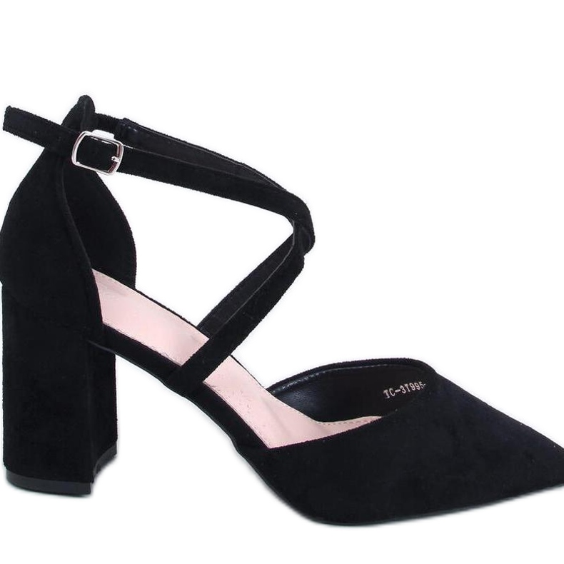 Thoiss Black cross-strap pumput - Inello musta