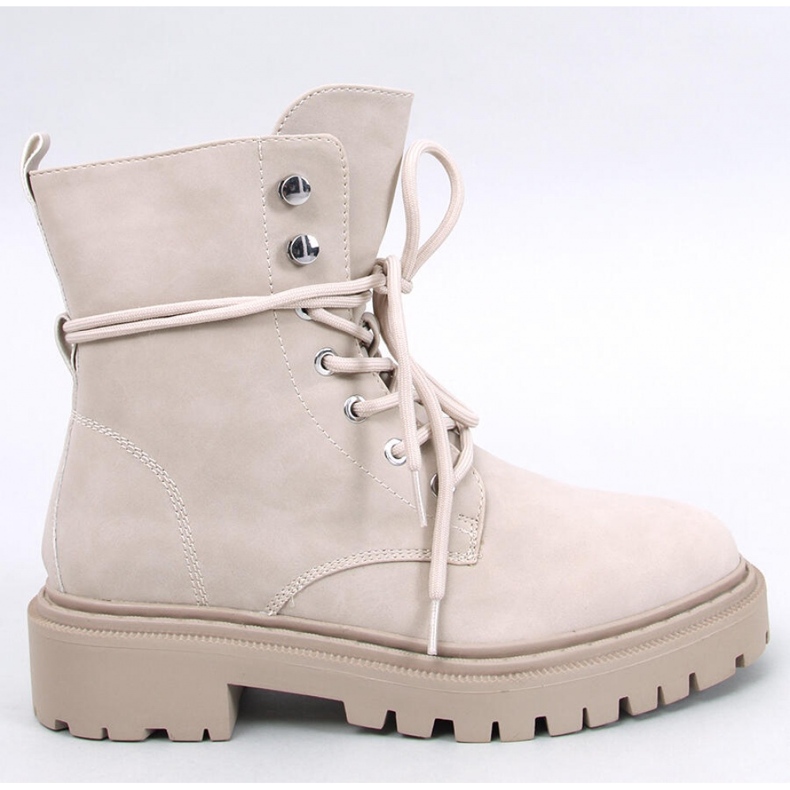 Simmo Beige nauhalliset nilkkurit suojalla - Inello