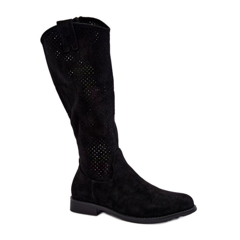 Step in style Malli S.Barski HY66-139 Mustat saappaat - Astu tyyliin