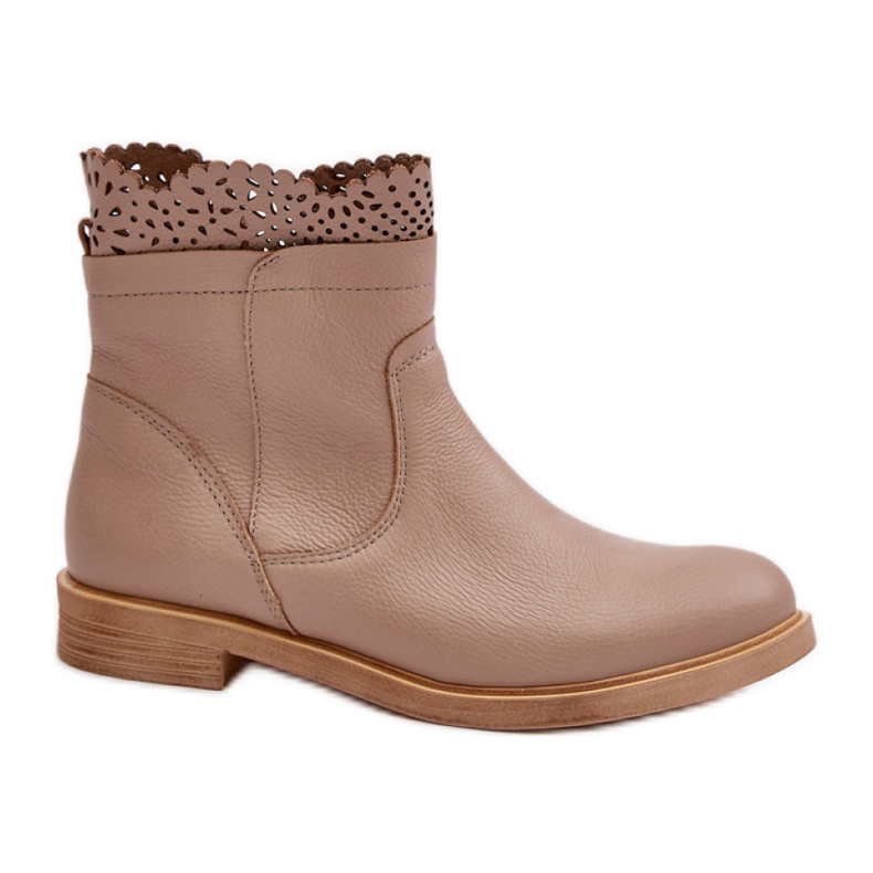 Step in style Saappaat Malli Lewski 3624 Beige Nahka - Astu tyyliin