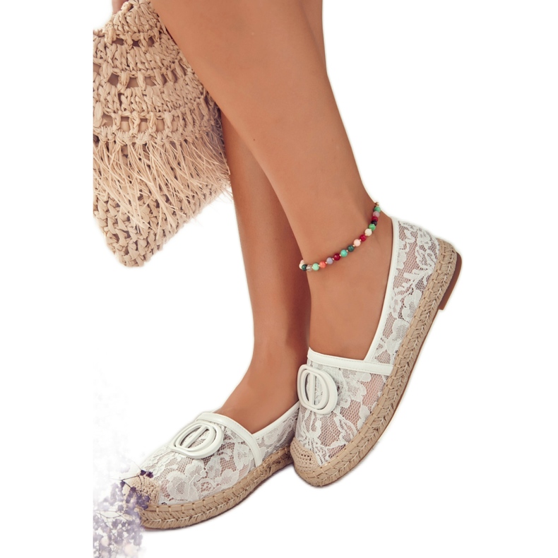 Step in style Espadrilles Model Summer Dream GG-52 White - Astu tyyliin valkoinen