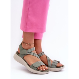 Step in style Sandaalit Malli Eladora 24SD06-7056 Vihreä - Astu tyyliin Step in style Sandaalit Malli Eladora 24SD06-7056 Vihreä - Astu tyyliin