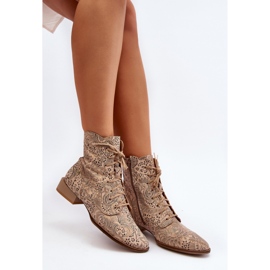 Step in style Saappaat Malli Maciejka 06391-04 Beige - Astu tyyliin Step in style Saappaat Malli Maciejka 06391-04 Beige - Astu tyyliin