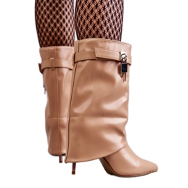 Step in style Saappaat Malli Steffi O41 Beige - Astu tyyliin