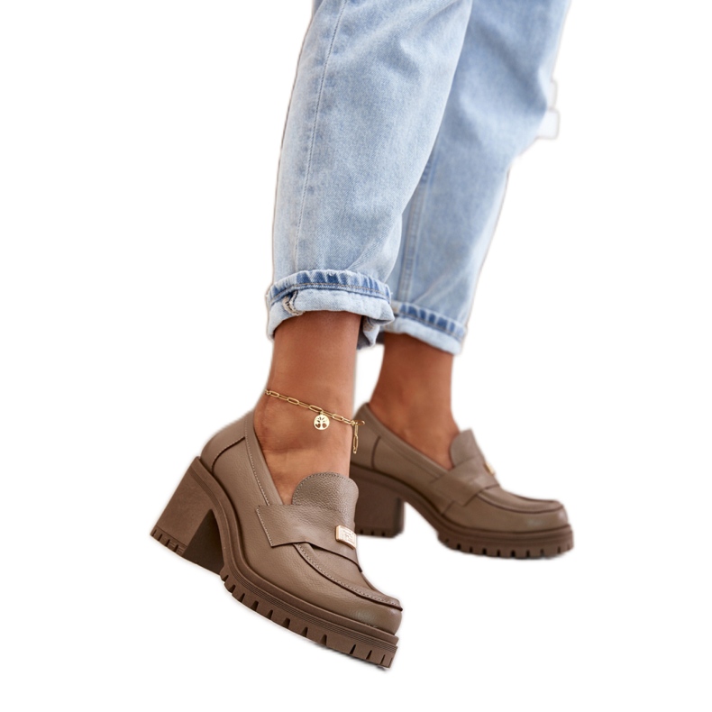 Step in style Kengät Malli Zazoo 20168 Tumma beige - Astu tyyliin