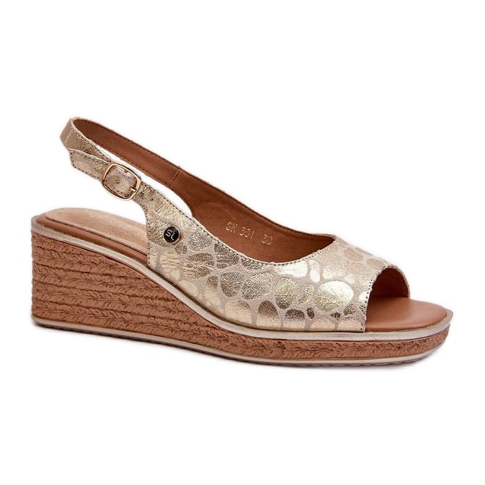 Step in style Sandaalit Malli Sergio Leone SK301 Gold Snake - Astu tyyliin keltainen