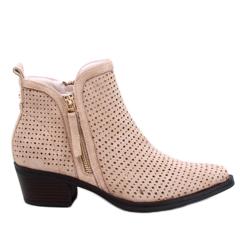 Vizzi Beige harjakattoiset cowboysaappaat