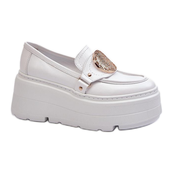Step in style Mokasiinit Malli Zazoo 3458 White - Astu tyyliin valkoinen