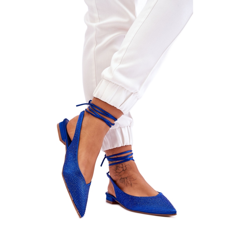 Naisten siniset balerinakengät sininen