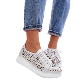 Zazoo vaaleanharmaat naisten alustakengät valkoinen