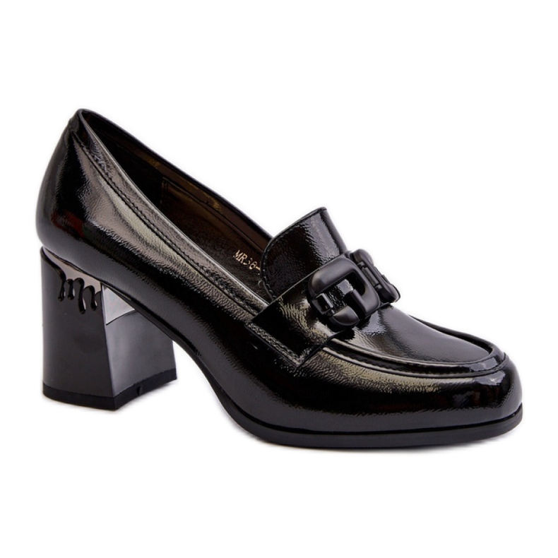 S.Barski Naisten korkokengät, lakattu musta