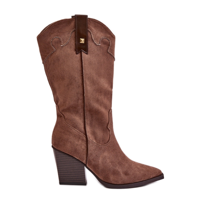 Ruskeat naisten cowboysaappaat