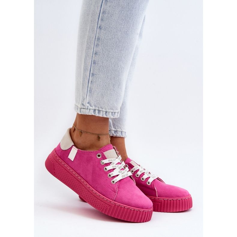 Step in style Tennarit Malli Big Star NN276004 Fuchsia - Astu tyyliin vaaleanpunainen