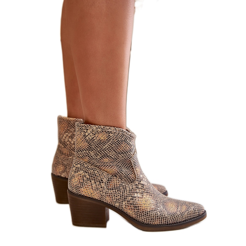 Naisten Gold Snake cowboysaappaat monivärinen