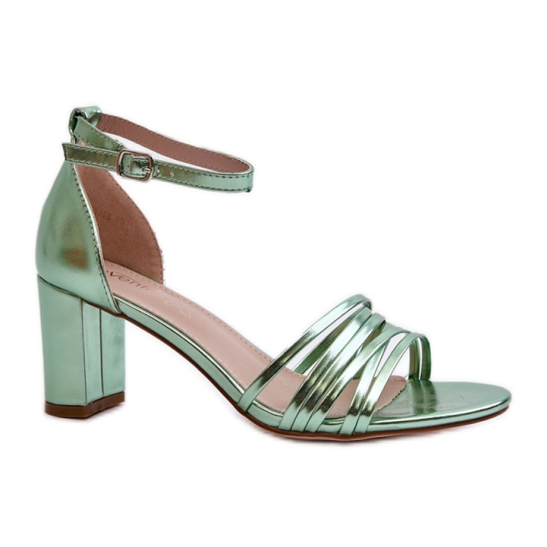 Vihreät nauhalliset korkeakorkoiset sandaalit