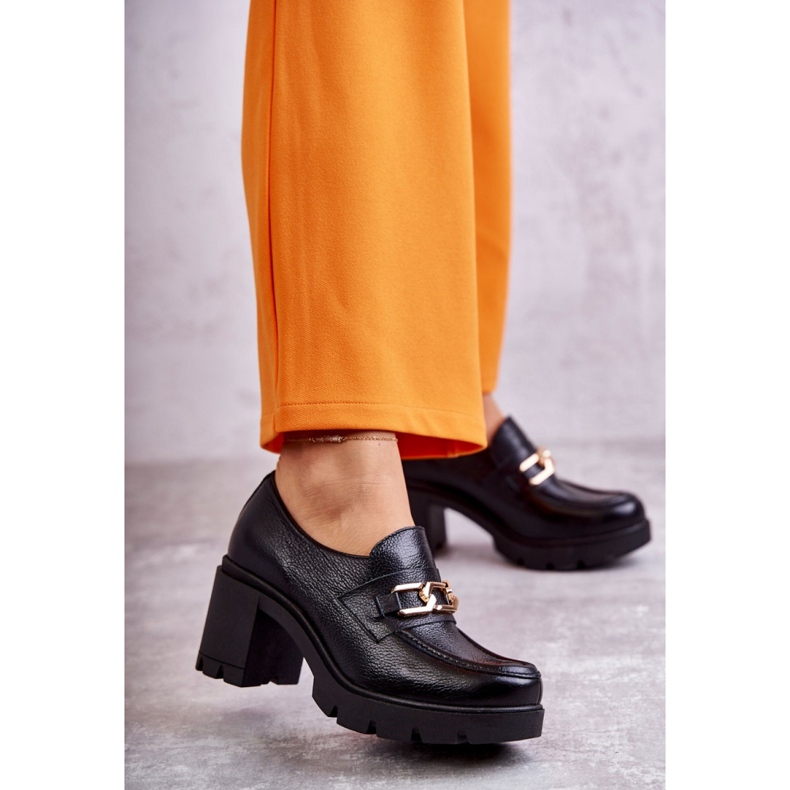 Step in style Kengät Malli Mikeyla 20115 Black Leather - Astu tyyliin beige