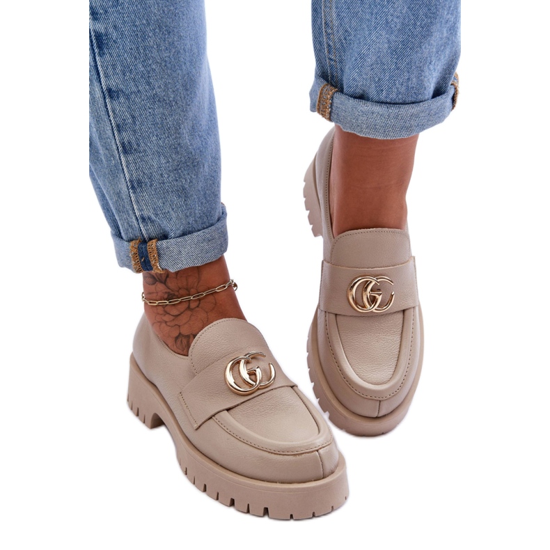 Step in style Kengät Malli Rosefalls 20153 Beige Nahka - Astu tyyliin