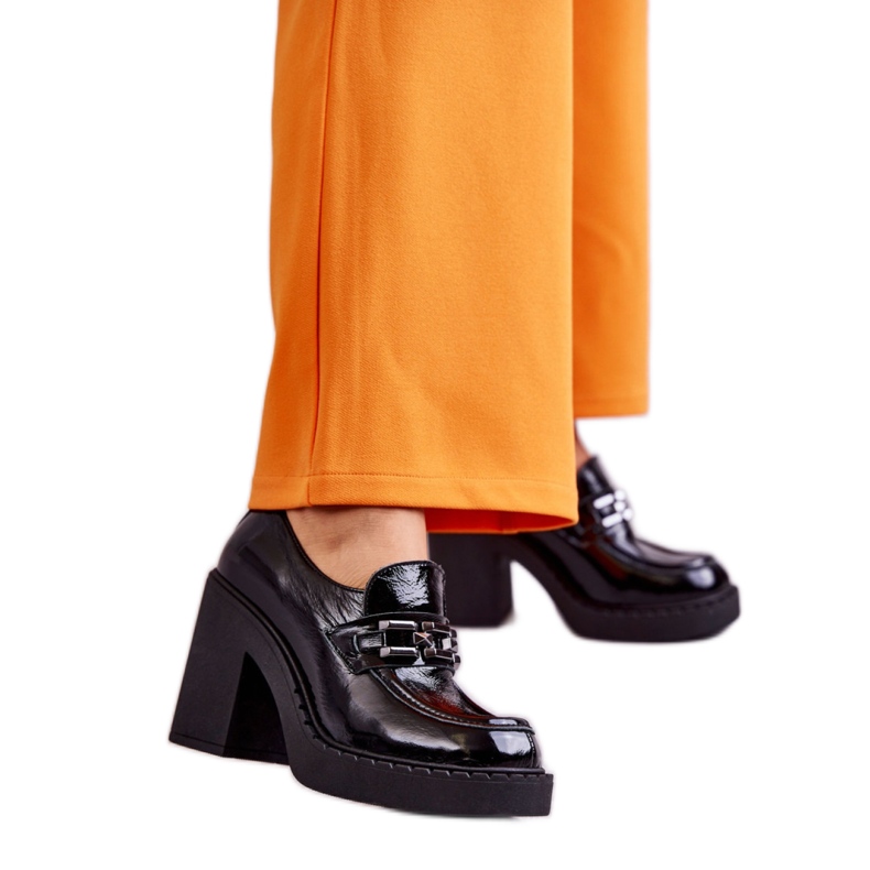 Step in style Kengät Malli Jaime 20116 Black Lakier - Astu tyyliin musta