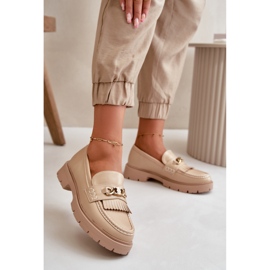 Step in style Mokasiinit Malli Zanita GQ8-010 Beige - Astu tyyliin