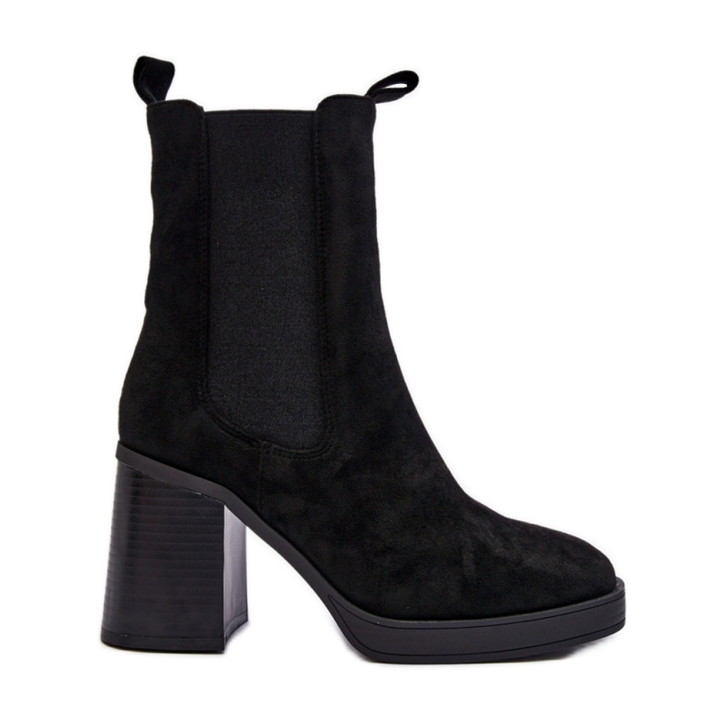 Step in style Nilkkurit Malli Piovere 8600 Black Suede - Astu tyyliin musta