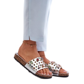 Step in style Sandaalivarvastossut Malli S.Barski MY122 Hopea - Astu tyyliin harmaa