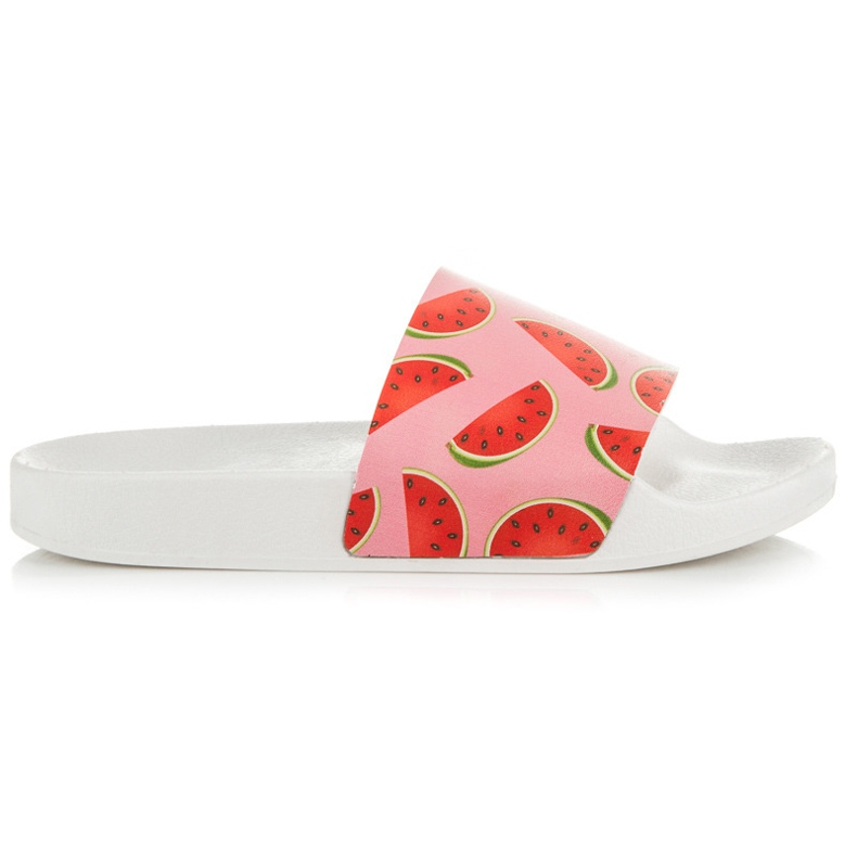 Vices Vesimeloni tossut valkoinen punainen vaaleanpunainen