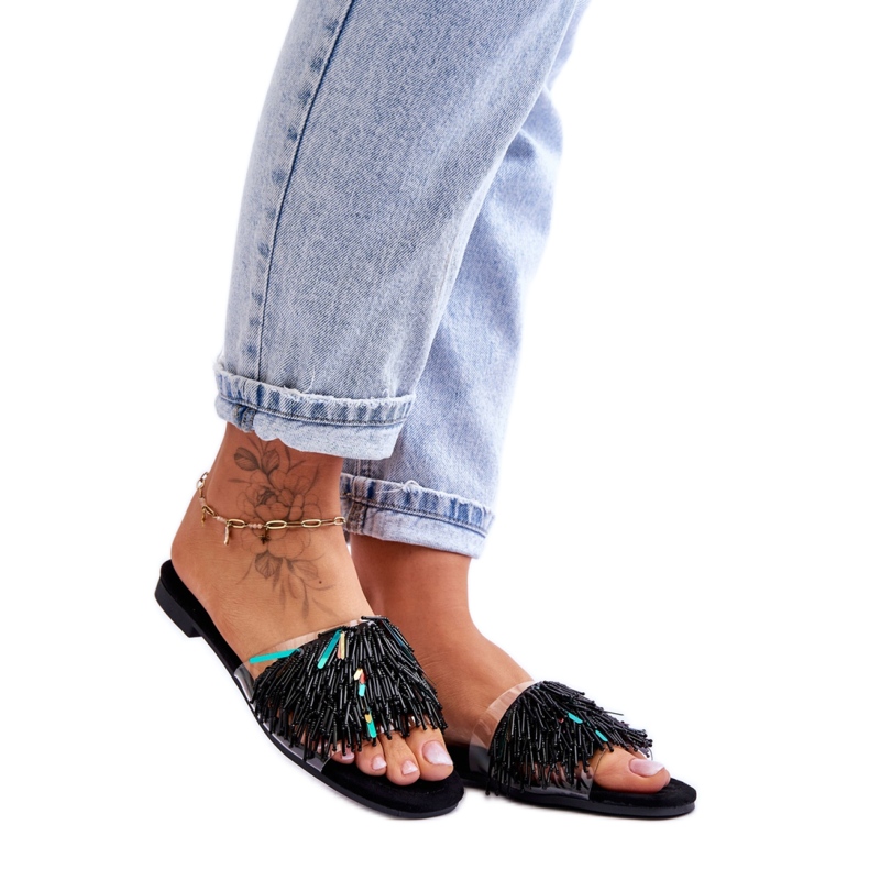 Step in style Sandaalivarvastossut Malli S.Barski KV-576-4 Musta - Astu tyyliin