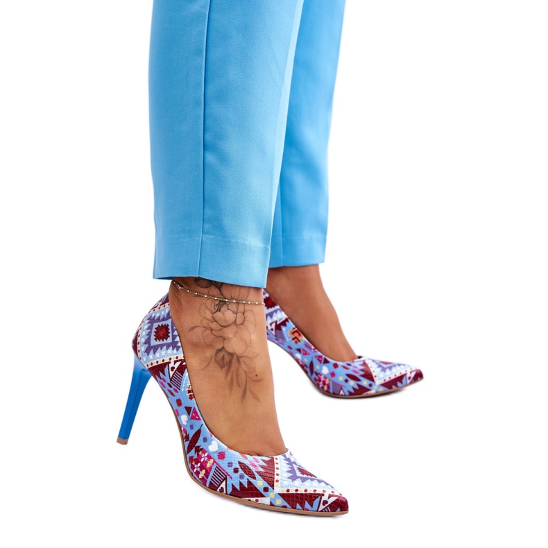 Step in style Korkokengät Malli Lewski Shoes 2659 Sininen/Punainen - Astu tyyliin monivärinen