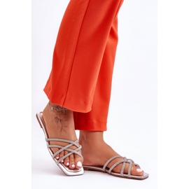 Step in style Sandaalivarvastossut malli Leomi 5628-2 CLA-1 hopea - Astu tyyliin harmaa